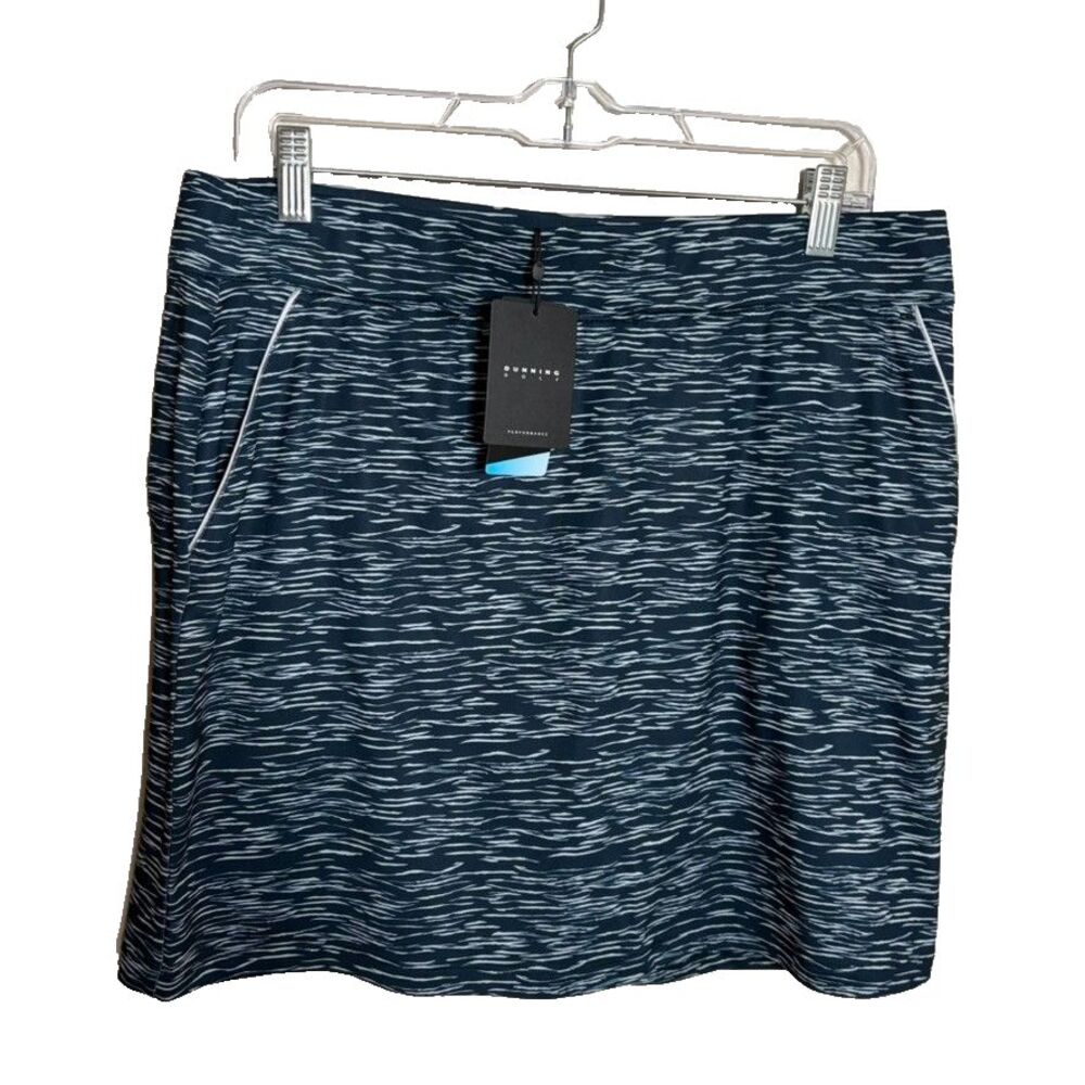 Dunning Golf Skirt Women's Large Navy Blue Skort Lined Athletic Tennis NWT